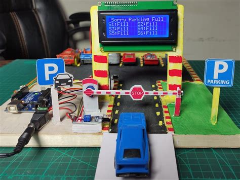 automatic car parking system project Using Arduino 